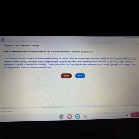 [FREE] 2 Select the correct text in the passage. Which three sentences ...