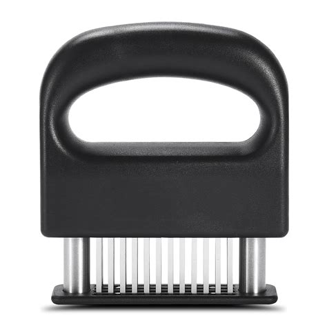 "Bundlepro Meat Tenderizer, Black Plastic, 48 Stainless Steel Blades ...