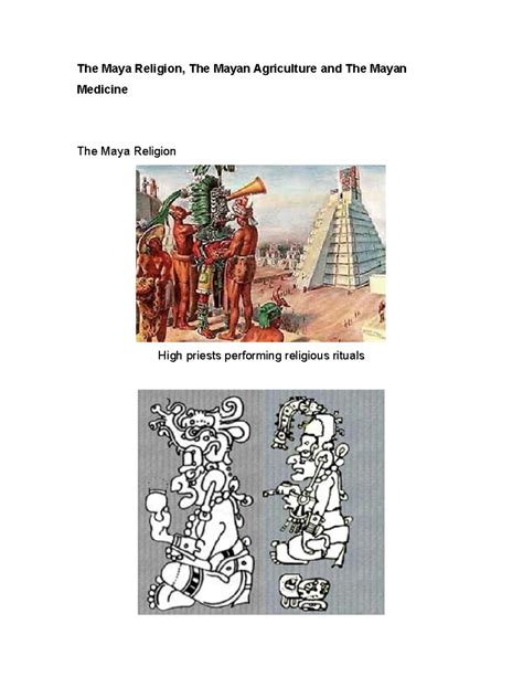 The Maya Religion - At the top of Maya society were the kings, or ...