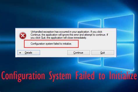How To Solve Configuration System Failed Initialize In Windows 10? On ...