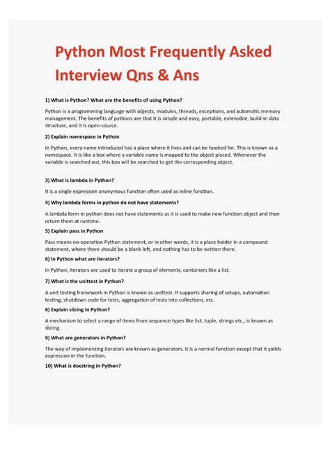 Image result for Most Frequently Asked Python Coding Questions