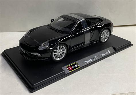 Bburago Porsche 911 Carrera black color diecast scale model car 1/24 ...