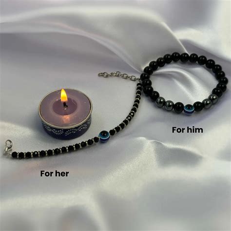 Couple Evil Eye Guardian Bracelet Combo – Glomo
