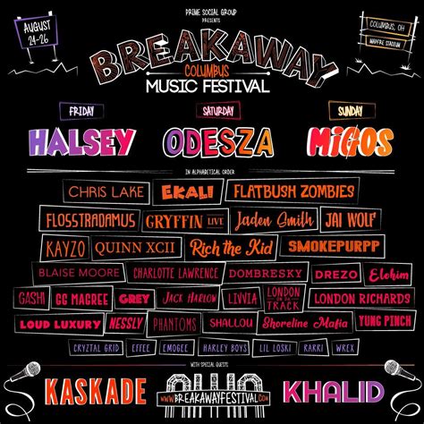 Halsey, Odesza and Migos highlight Breakaway Music Festival lineup ...