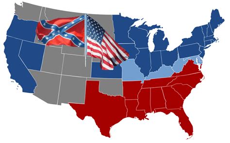 Union V Confederate State Map Arizona In The Civil War