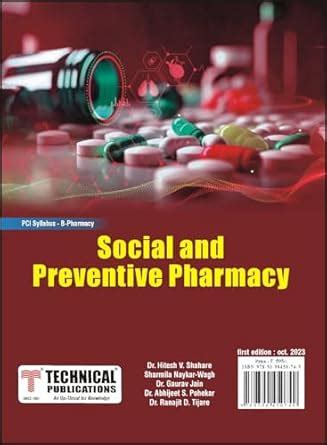 Social and Preventive Pharmacy - for B. PHARMACY PCI SYLLABUS ...