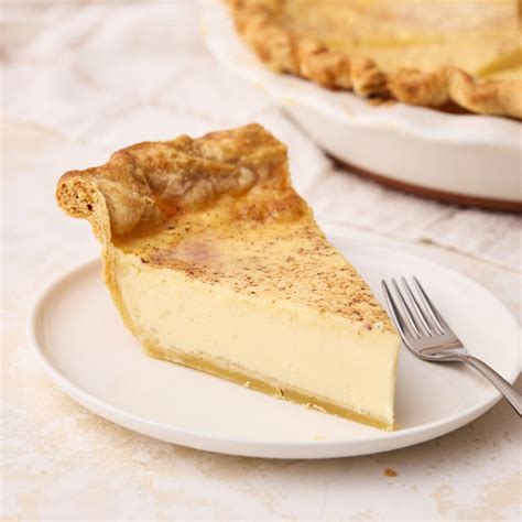 Custard Pie Deep Dish Vanilla Custard Tart