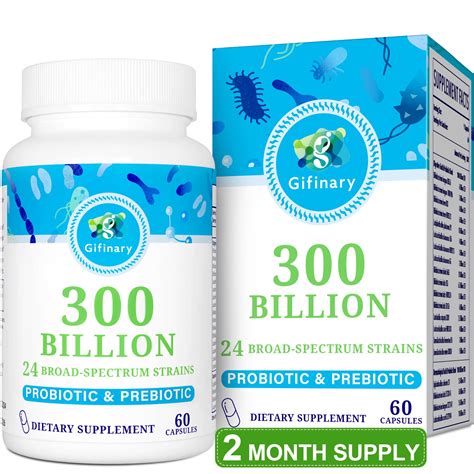 Buy Probiotics for Women and Men, 300 Billion CFU, 24 Strains ...