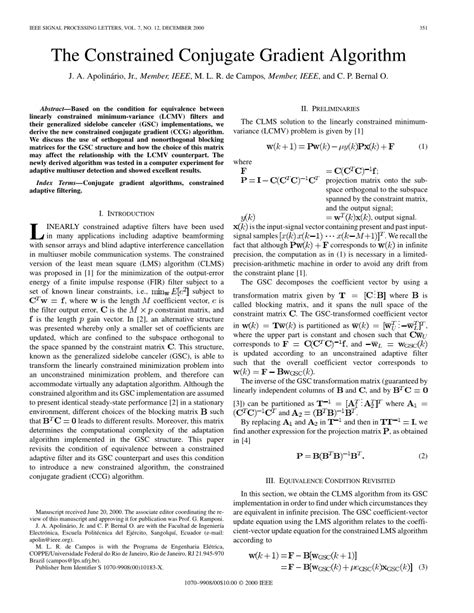 Conjugate Gradient Algorithm 的图像结果