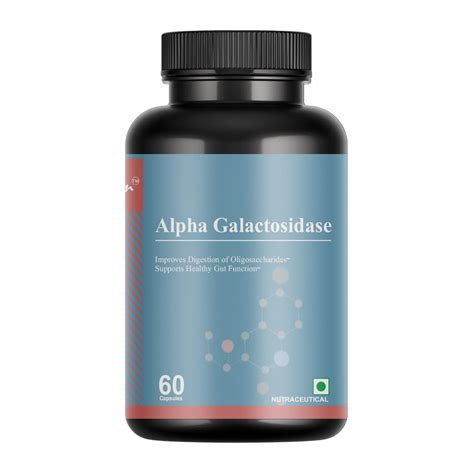 Biovencer Alpha Galactosidase Enzyme Supplement - 60 Vegetarian ...