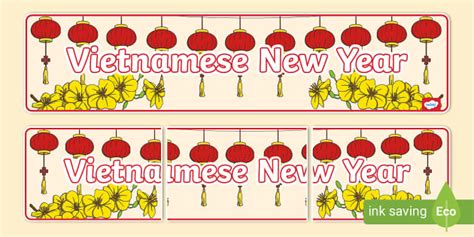 Vietnamese New Year Display Banner