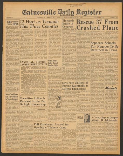 Gainesville Daily Register and Messenger (Gainesville, Tex.), Vol. 60 ...