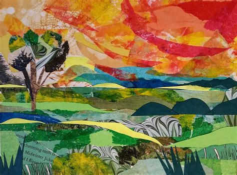 Landscape Collage Art Abstract