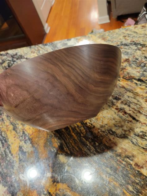 12" x 4.5" walnut beauty : r/turning