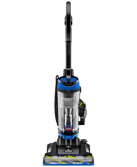 Bissell Cleanview Swivel Upright Pet Vacuum In Black With Blue Accents ...