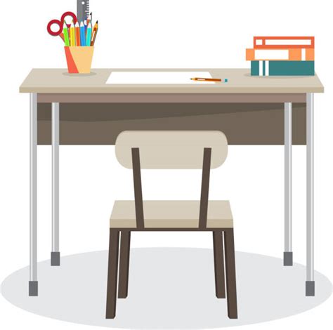Classroom Desk Clipart