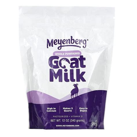 Jual Meyenberg Goat Milk, Whole Powdered Goat Milk, Vitamin D, 12 oz ...