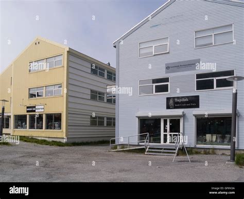 Tupilak Inuit crafts and furs Nuuk capital city of Greenland Ilivinnguaq street countrys largest ...