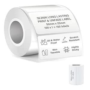 Seznik Waterproof, Non-Tearable, Sticky Thermal Lables, Label Roll, 2 ...