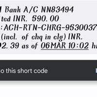 IDBI Bank — IDBI Bank Ach-Rtn charges deducted