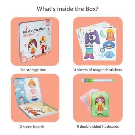 Buy Montessori Fun Magnetic Sticker Game with Tin Box | Cube Lelo