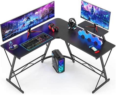 Mr IRONSTONE L Shaped Desk - Gaming & Writing India | Ubuy