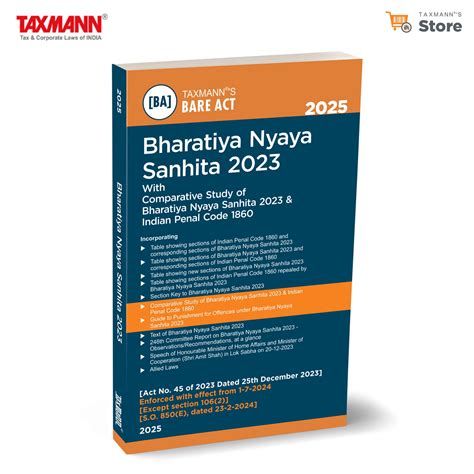 Buy Taxmann's Bharatiya Nyaya Sanhita (BNS) 2023 – Comprehensive Legal ...