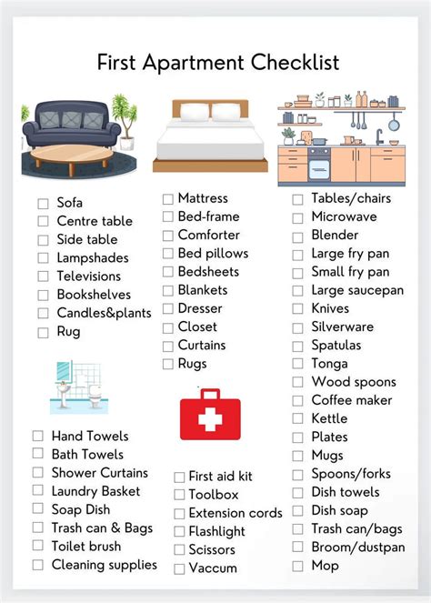 Complete First Apartment Checklist – AQAN