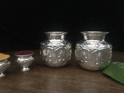 Sigaram German Silver Ashtalakshmi Kalash or Chombu For Pooja Thali ...