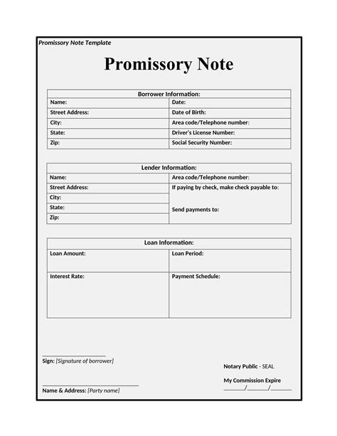 Mortgage Promissory Note Sample 的图像结果