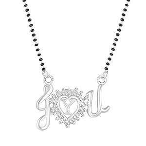 Buy MEENAZ Mangalsutra for Women ladies Silver Traditional Stylish ...