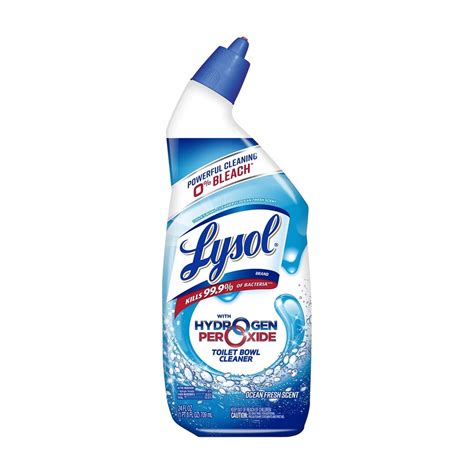 Lysol Hydrogen Peroxide Toilet Bowl Cleaner, Ocean Fresh Scent, 24 fl ...