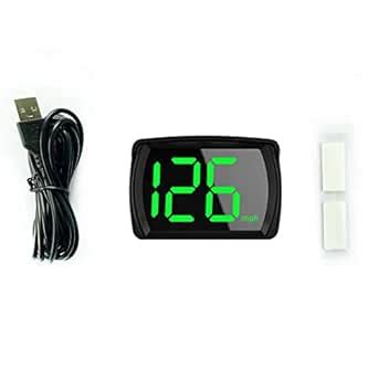 Car HUD Headup Display KM/H MPH Digital Speedometer with LED Large Font ...