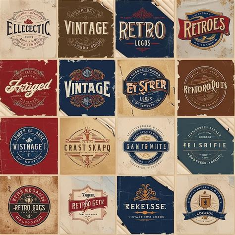 Retro Logo Design 的图像结果