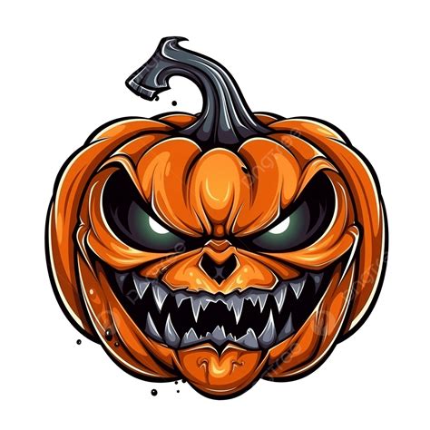 Horror Pumpkin Mask Scary Angry Face Halloween Spirit Vector ...