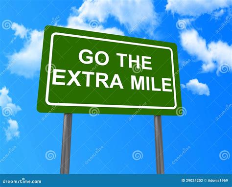Go the extra mile sign stock illustration. Illustration of heave - 29024202
