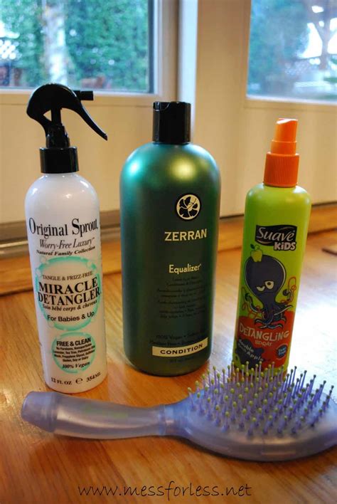 Get Rid of Hair Tangles Plus a Recipe for Hair Detangler - Mess for Less
