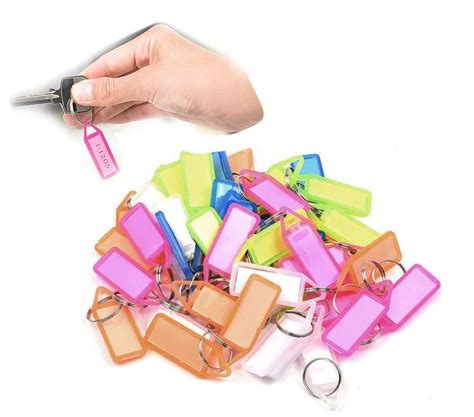 Nyamah Sales Plastic Label Keychain Luggage ID Name Label Tag Keyring ...