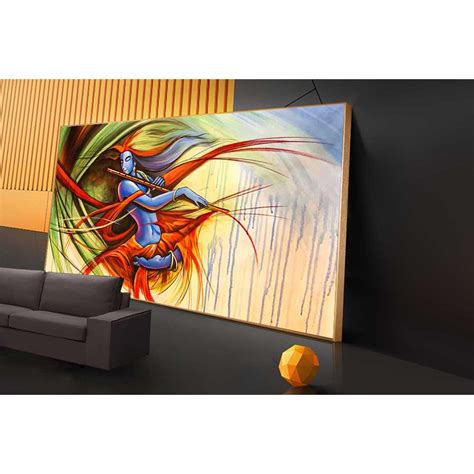 011 Modern art radha krishna painting wall canvas M