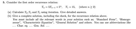 Image result for First Order Recurrence Relation