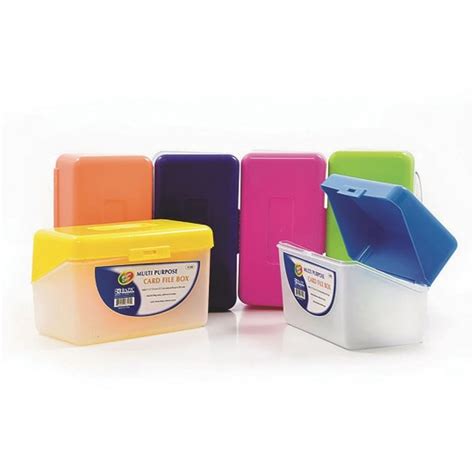 Image result for Colored Card File Box