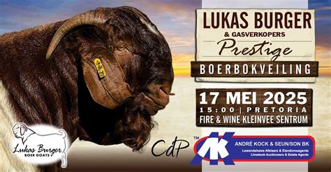 Lukas Burger & Gasverkopers Prestige Boerbokveiling, Fire And Wine ...