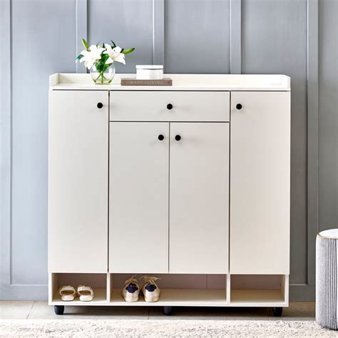 Buy Helios Madison 22 Pairs Shoe Cabinet with Drawer - White from Home ...