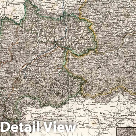 Historic Map : 1840 Das Erzherzogthum Oesterreich. Archduchy of Austri - Historic Pictoric
