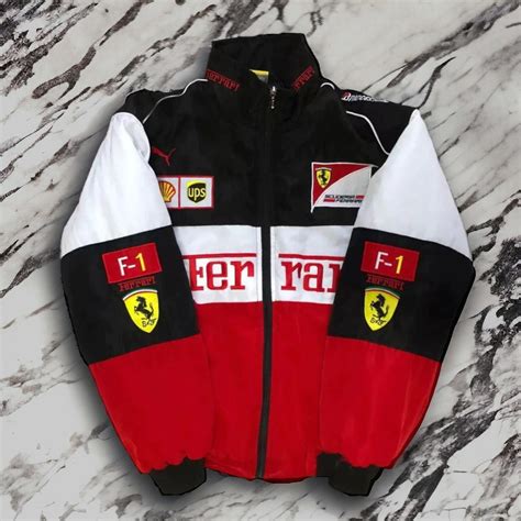 Buy Ferrari F1 Jacket, Vintage Y2K Racing Jacket Formula 1 Vintage ...