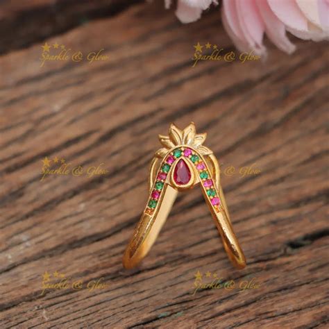 Stunning Crown Design Vanki Finger Ring for Festive Wear – Sparkle and Glow