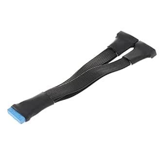 SECRET DESIRE SDR 19 Pin USB Header Male 1 to 2 Female USB Cable ...