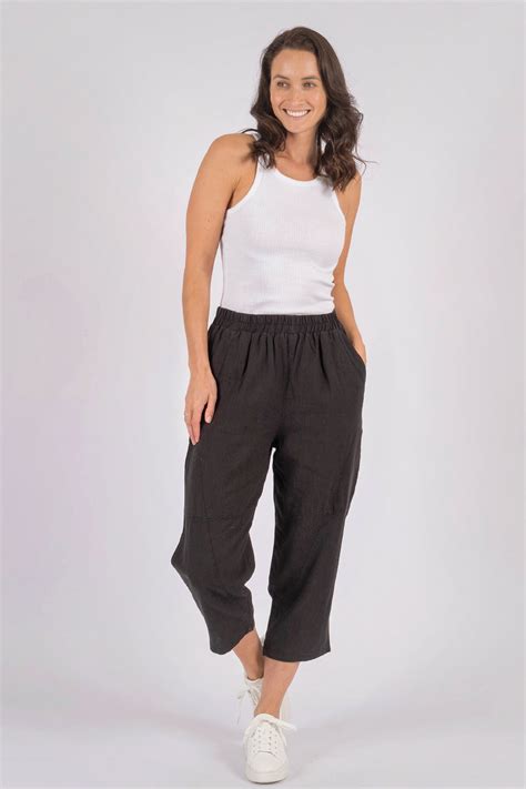 Noah Linen pant - black – Lily & Eve