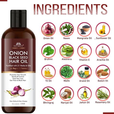 Intimify onion oil, anti dandruff oil, herbal oil, hair fall oil, red ...