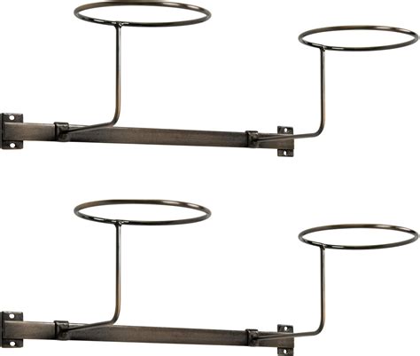 Buy MyGift Antique Copper Metal Wire Hat Rack Wall Mount Hanging Wig ...